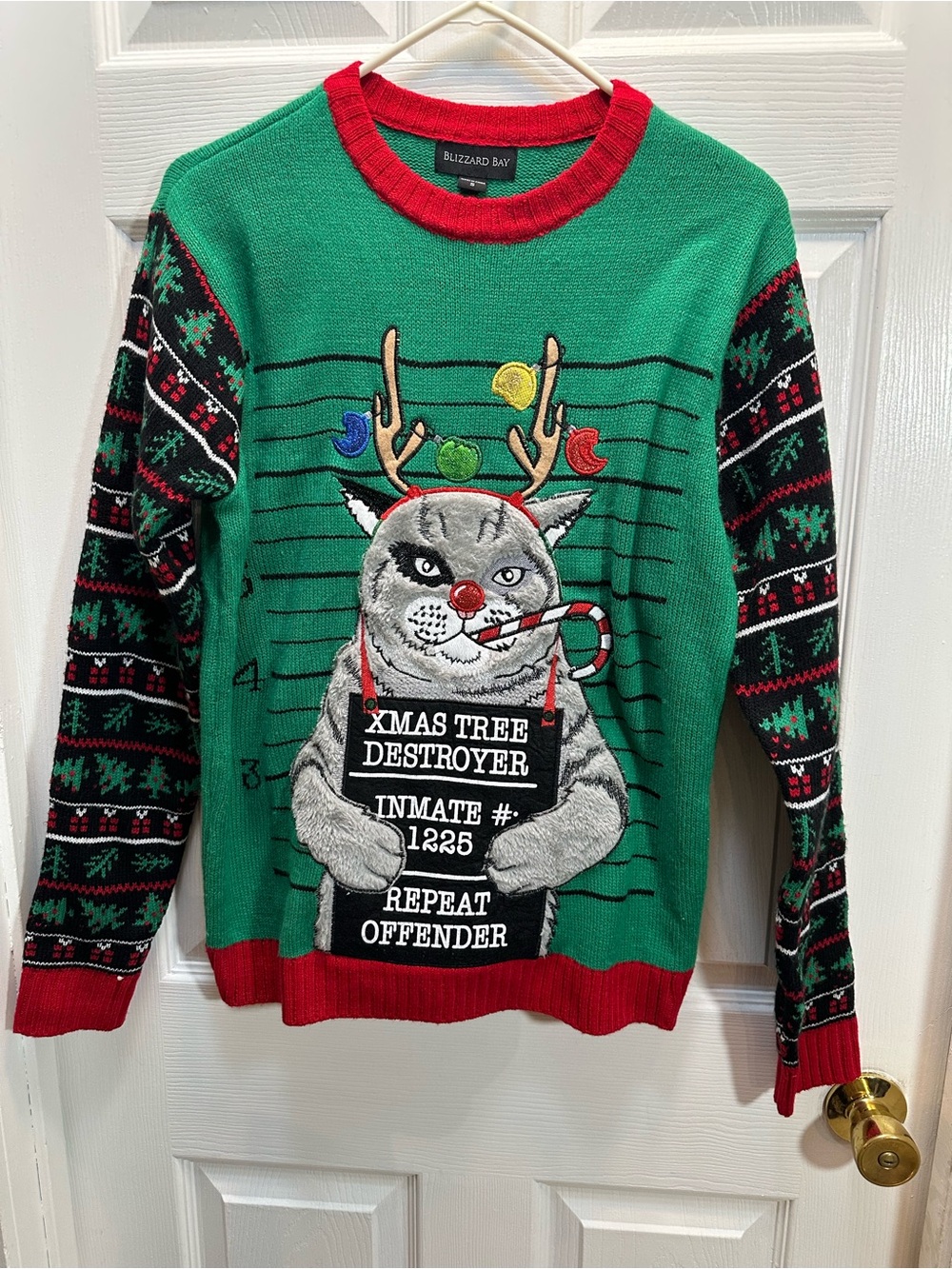 Blizzard Bay Unisex Green 'Xmas Tree Destroyer' Crewneck Sweater